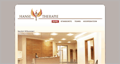 Desktop Screenshot of hanse-therapie.com